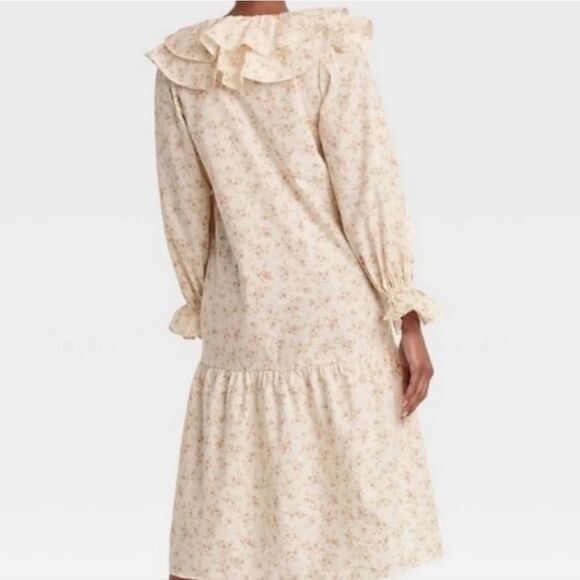 Who What Wear Women Ruffle Charming Floral Midi Dress NWT Size S - Picture 2 of 15